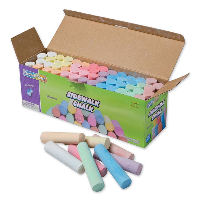 Sidewalk Chalk 52 Pcs Assrtd Colors (Pack of 3) - Chalk - Dixon Ticonderoga Co - Pacon