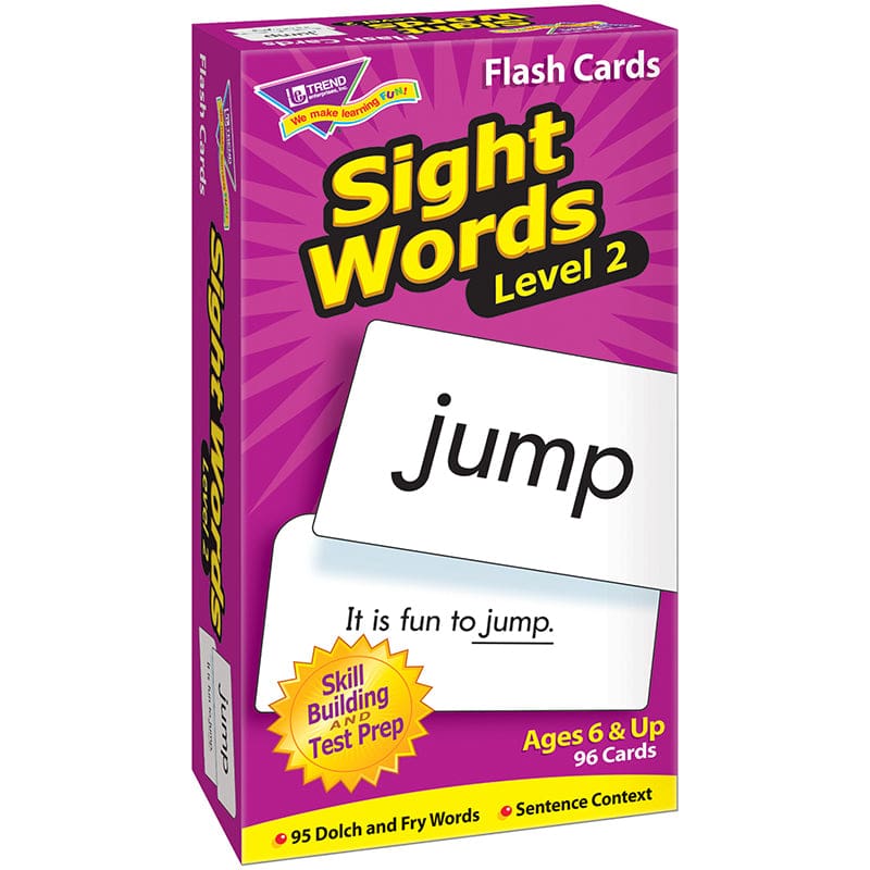Sight Words - Level 2 (Pack of 6) - Sight Words - Trend Enterprises Inc.