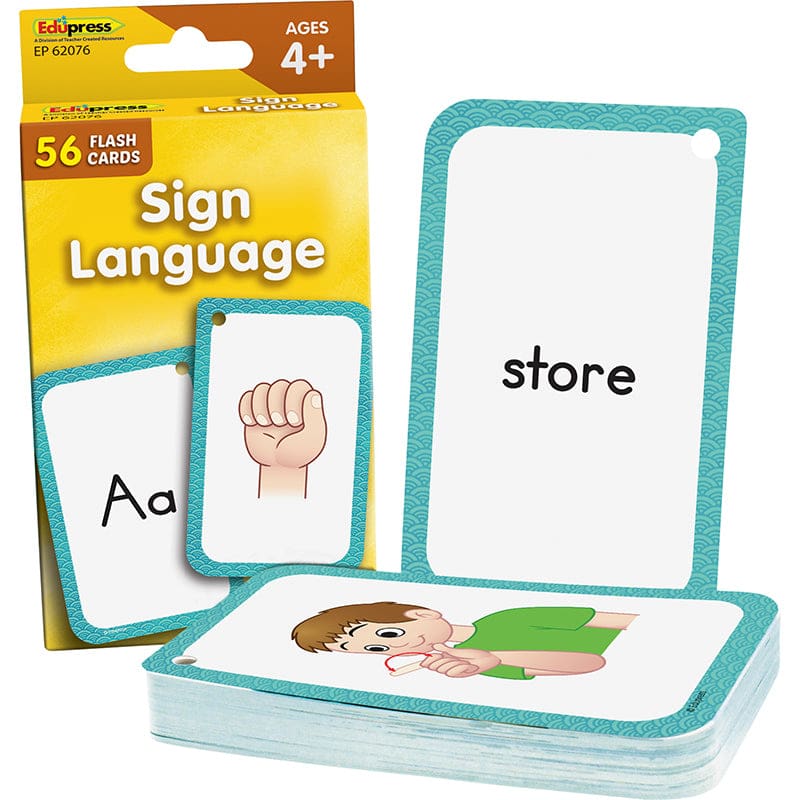 Sign Language Flash Cards (Pack of 10) - Sign Language - Teacher Created Resources
