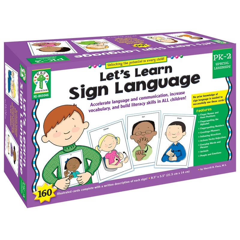 Sign Language Wt Cards - Sign Language - Carson Dellosa Education