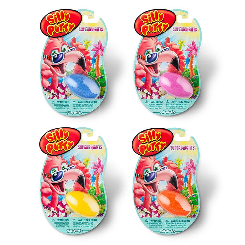 Silly Putty Asst Superbright Colors (Pack of 12) - Novelty - Crayola LLC