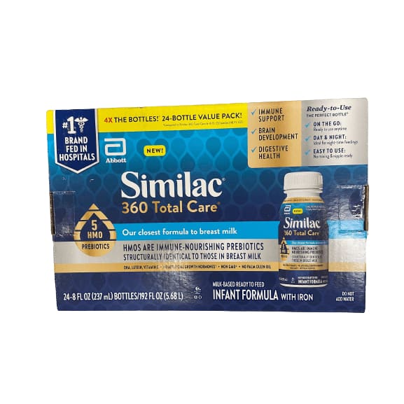 Similac Similac 360 Total Care Milk Based Infant Formula With Iron, 24 x 8 oz.