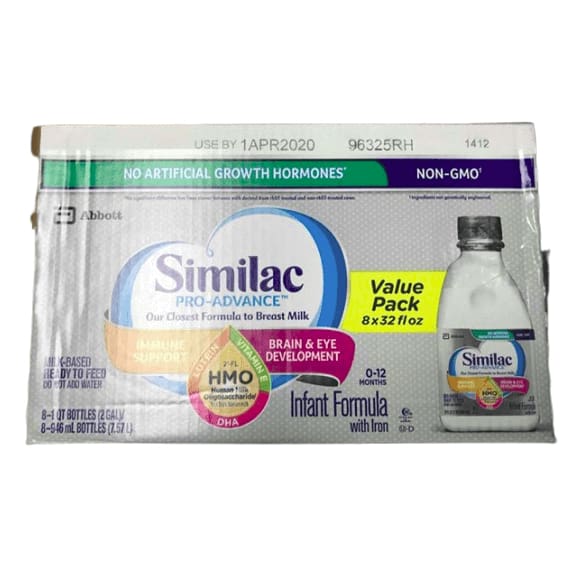 Similac Pro-Advanced Ready-to-Feed Infant Formula with HMO (8-pack, 32 ounces) - ShelHealth.Com