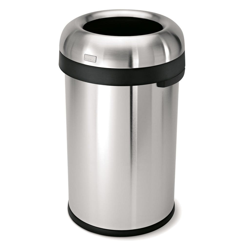 simplehuman 23-Gal. Stainless Steel Bullet Open Can - Trash Cans - simplehuman