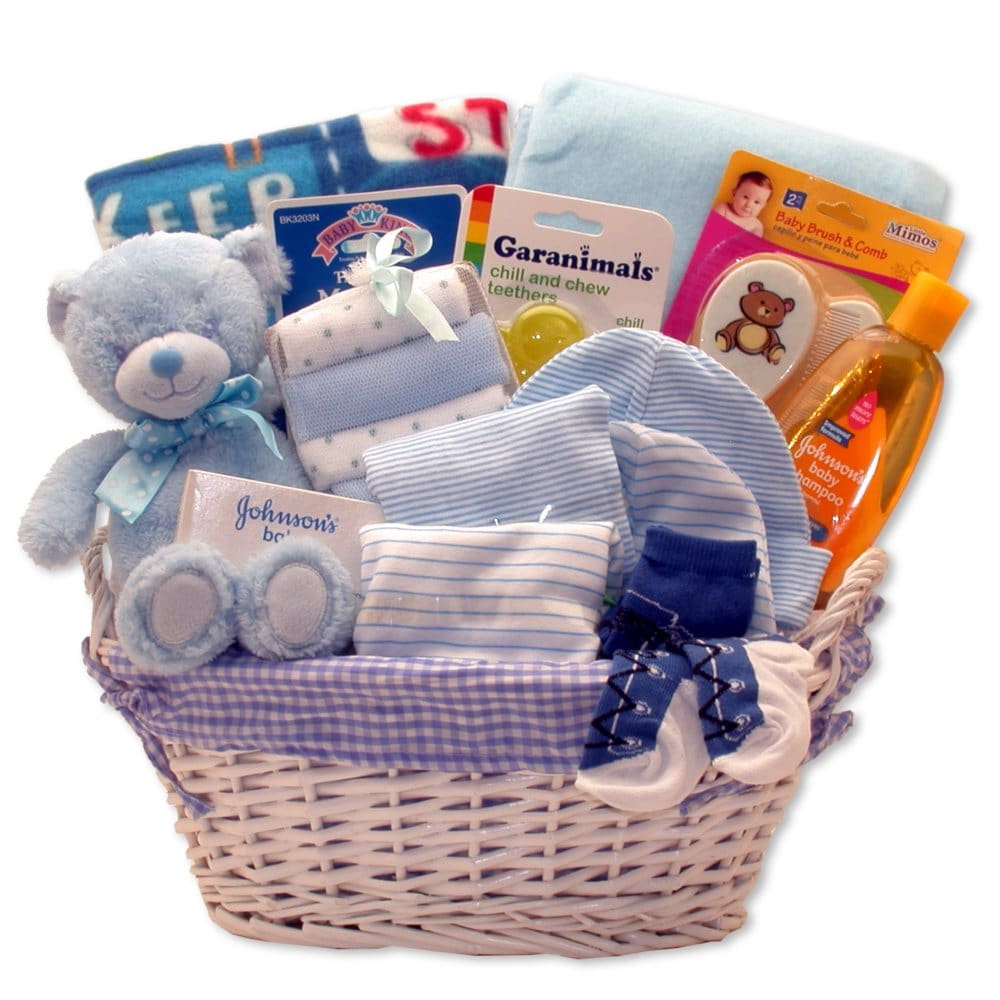 Simply Baby Necessities Gift Basket in Blue - Gift Baskets - Simply Baby