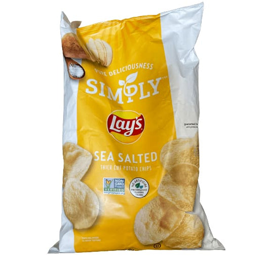 Lay's Simply Lay's Sea Salted Thick Cut Potato Chips, 8.5 oz Bag