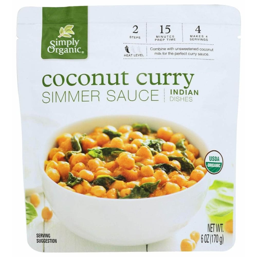SIMPLY ORGANIC Grocery > Meal Ingredients > Sauces SIMPLY ORGANIC: Coconut Curry Simmer Sauce, 6 oz