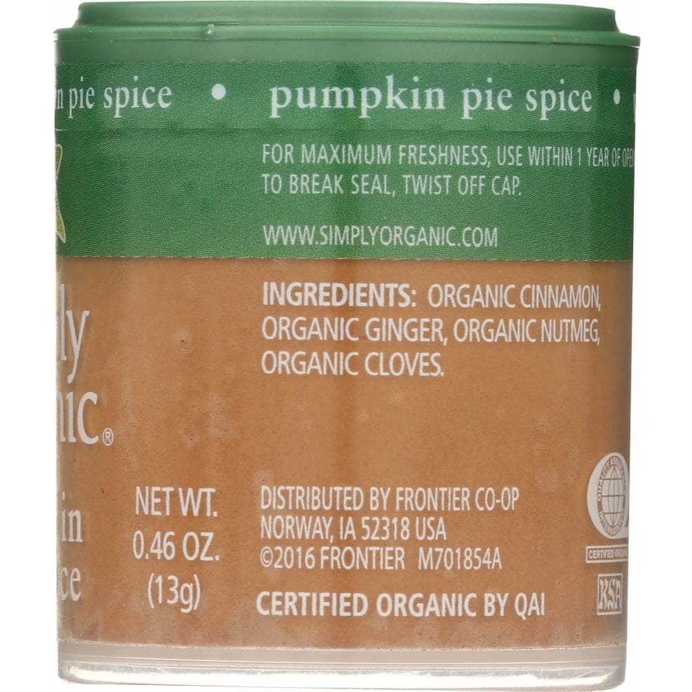 Simply Organic Simply Organic Mini Organic Pumpkin Pie Spice, 0.46 oz
