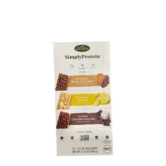 SimplyProtein SimplyProtein Variety Keto bars, 15 x 1.41 oz.
