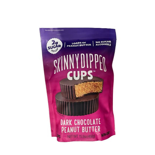 Skinny Dipped Dark Chocolate Peanut Butter Cups 15.9 oz. - Skinny Dipped