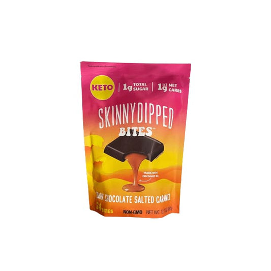 Skinny Dipped Skinny Dipped Dark Chocolate Salted Caramel Keto Bites, 24 Count