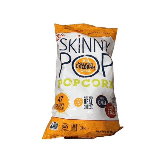 Skinny Pop Real Aged White Cheddar Cheese Pop Corn, 14 Ounce - ShelHealth.Com