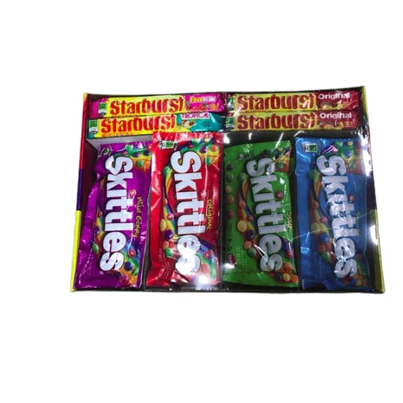 SKITTLES & STARBURST Candy Full Size Variety Mix 62.79-Ounce 30-Count Box - ShelHealth.Com