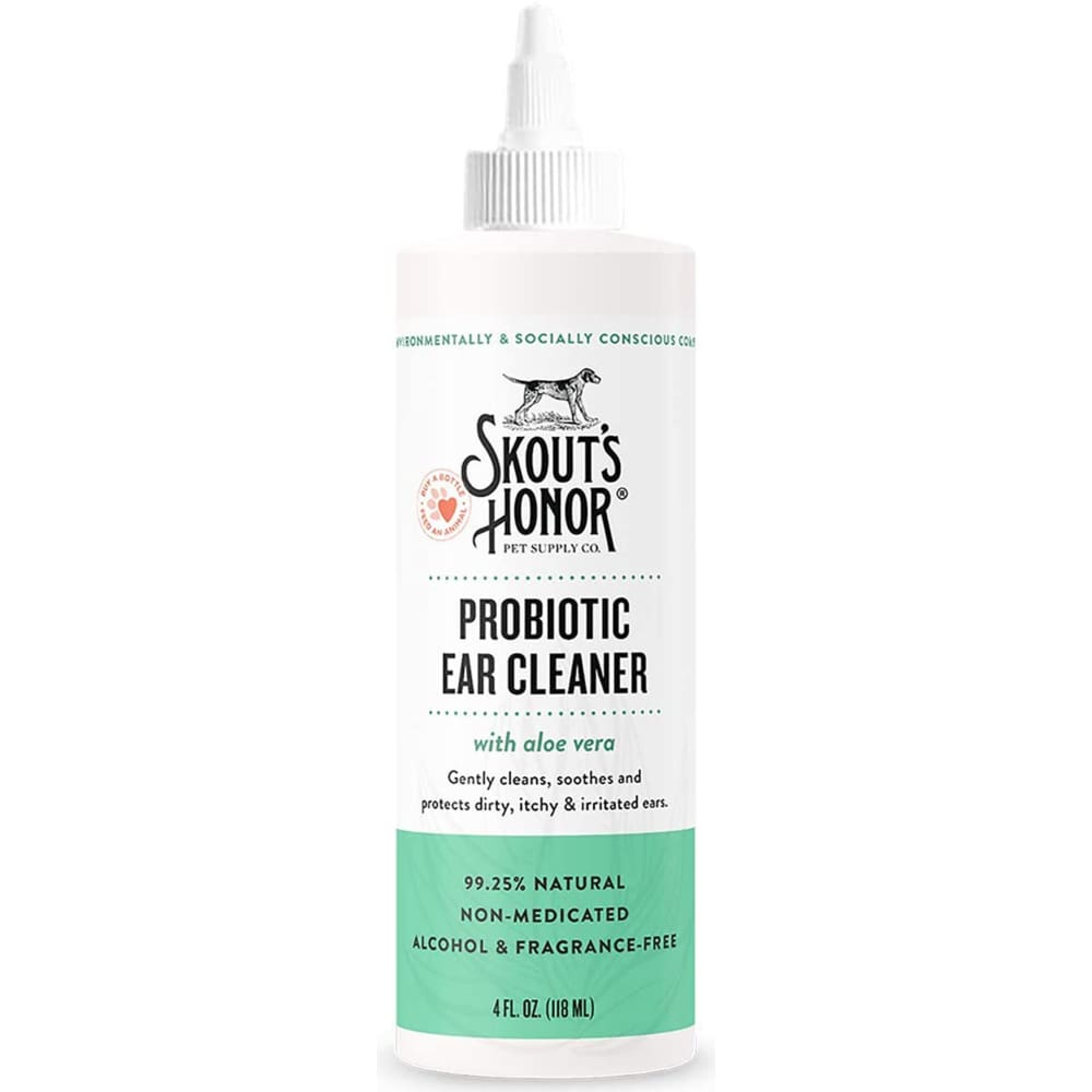 Skouts Honor Dog Probiotic Ear Cleaner 4Oz - Pet Supplies - Skouts Honor