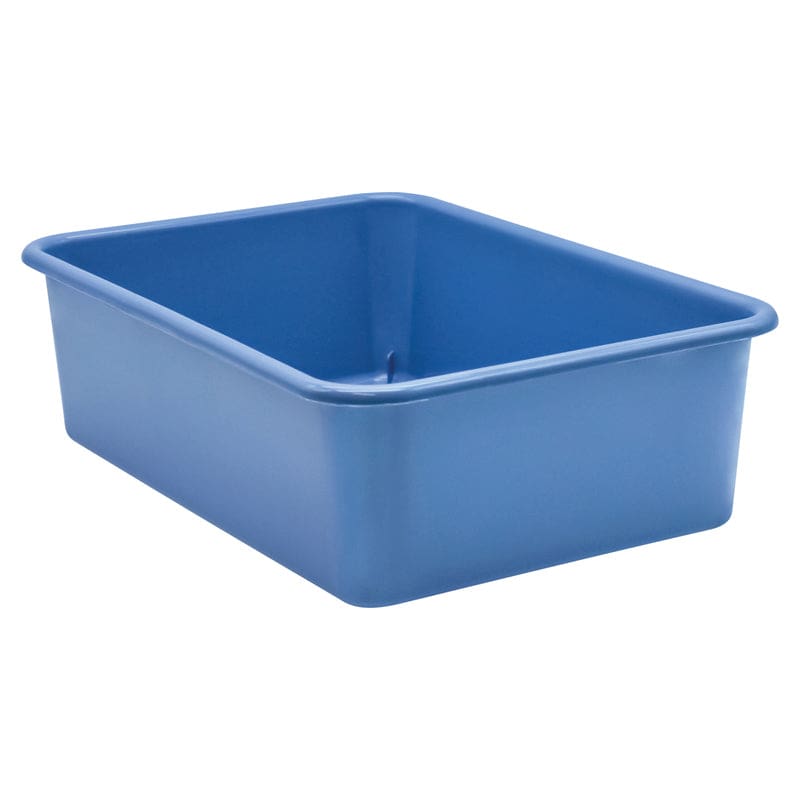 Slate Blue Large Plastc Storage Bin (Pack of 6) - Storage Containers - Teacher Created Resources