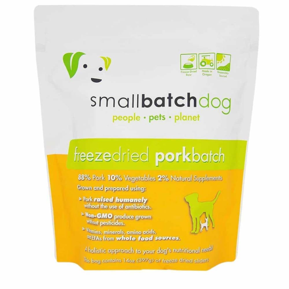 Small Batch Freeze Dried Pork Sliders - 14oz. - Pet Supplies - Small Batch