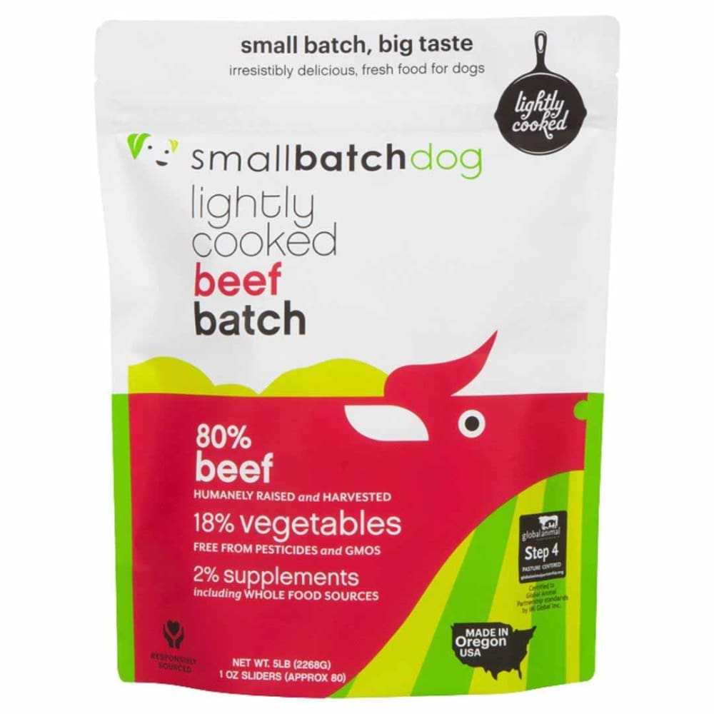 Small Batch Lightly Cooked Beef Sliders - 5 lb - Pet Supplies - Small Batch
