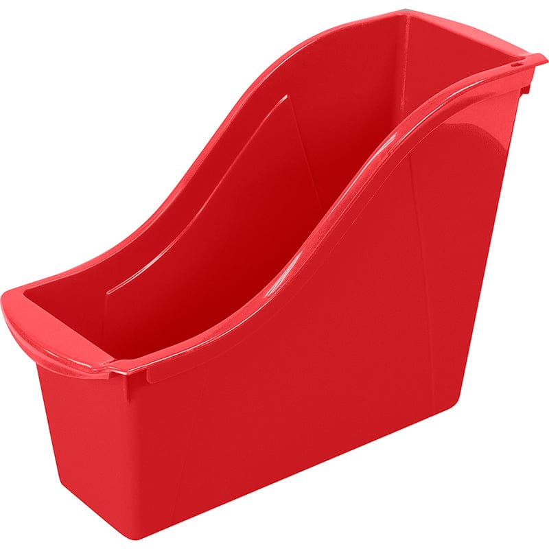 Small Book Bin Red (Pack of 10) - Storage Containers - Storex Industries