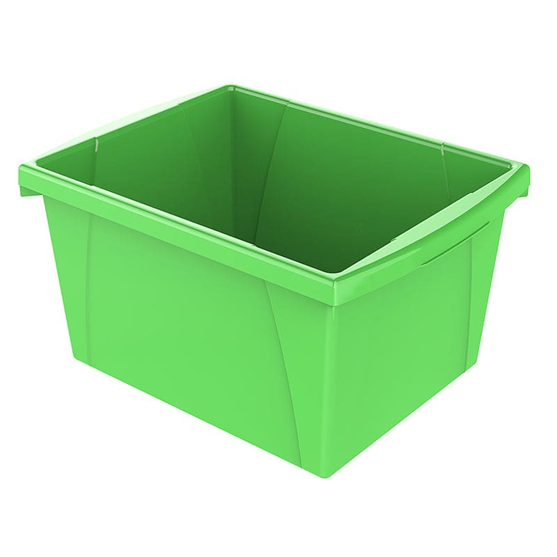 Small Green Classroom Storage Bin (Pack of 6) - Storage Containers - Storex Industries