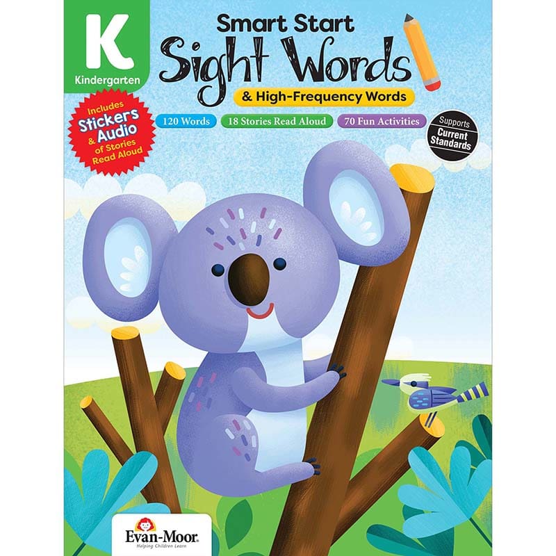 Smart Start Sight Words Grade K & High-Frequency Words (Pack of 6) - Self Awareness - Evan-moor