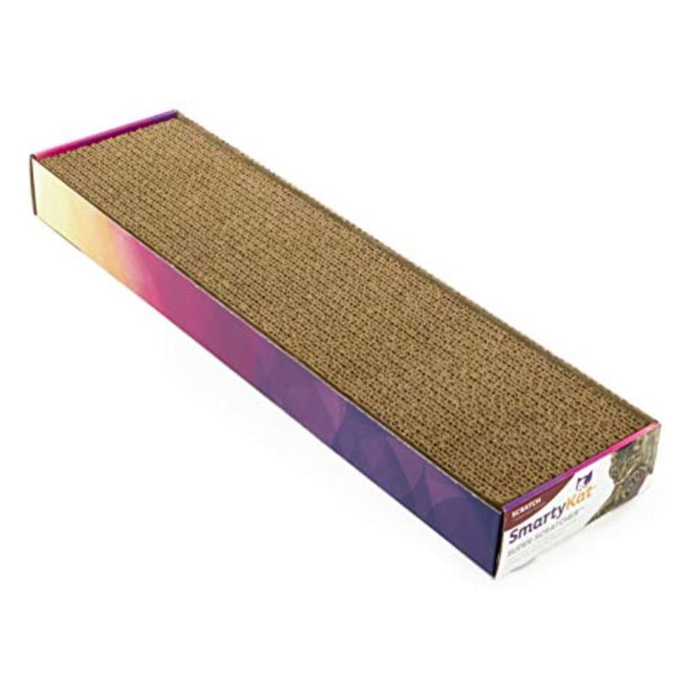 SmartyKat Super Scratcher Single Wide Corrugate with Catnip Scratching Pad Brown - Pet Supplies - SmartyKat