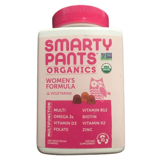 SmartyPants USDA Organic Women's Formula Multivitamin, 180 Vegetarian Gummies - ShelHealth.Com