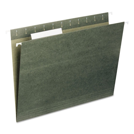 Smead 1/3 Cut Adjustable Positions Hanging File Folders Green (Letter 25ct.) - File Folders - Smead