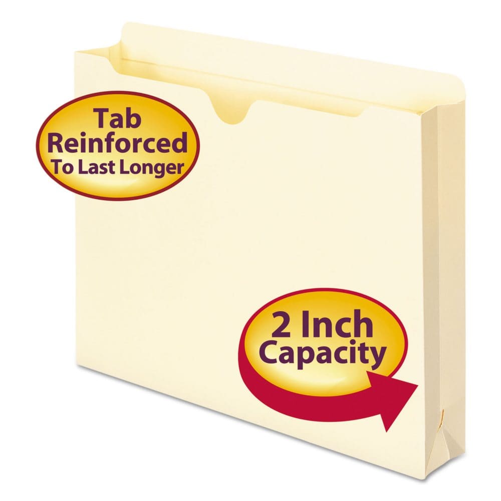 Smead 2 Expansion File Jackets Manila (Letter 50ct.) - File Folders - Smead