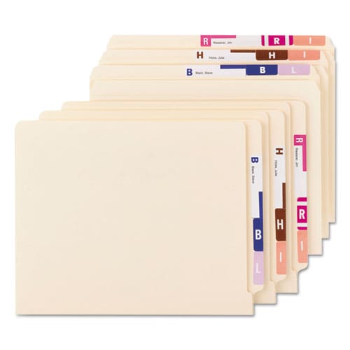 Smead Alphaz Color-coded Labels Starter Set A-z 1.16 X 3.13 Assorted 5/sheet 300 Sheets/box - Office - Smead™
