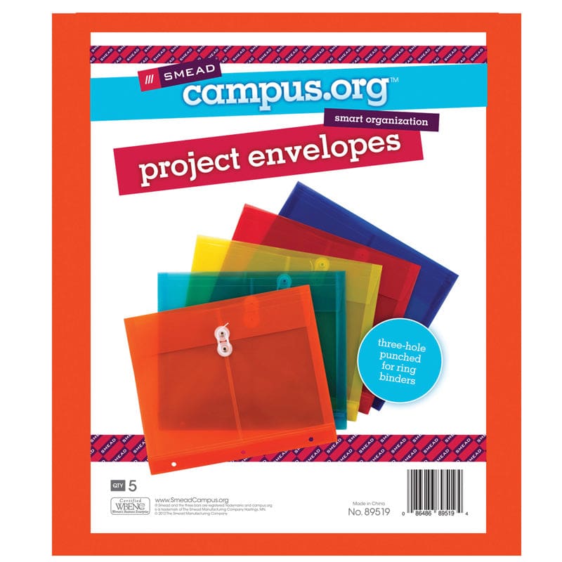 Smead Campus.Org Project Envelopes With String Tie Closure (Pack of 8) - Envelopes - Smead Manufacturing Company