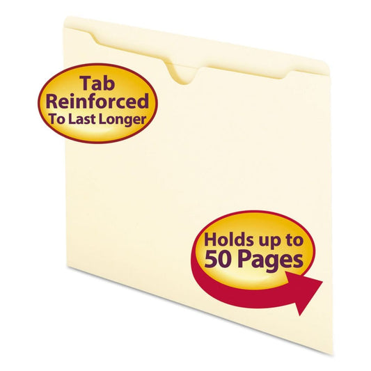 Smead Double-Ply File Jackets Manila (Letter 100ct.) - File Folders - Smead