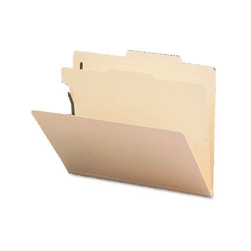 Smead Four-section Top Tab Classification Folders 2 Expansion 1 Divider 4 Fasteners Legal Size Manila 10/box - School Supplies - Smead™