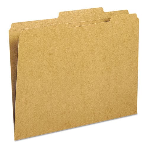 Smead Guide Height Reinforced Heavyweight Kraft File Folder 2/5-cut Tabs: Right Of Center Letter 0.75 Expansion Brown 100/box - School