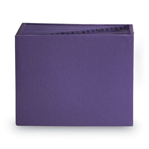 Smead Heavy-duty Indexed Expanding Open Top Color Files 21 Sections 1/21-cut Tabs Letter Size Purple - School Supplies - Smead™