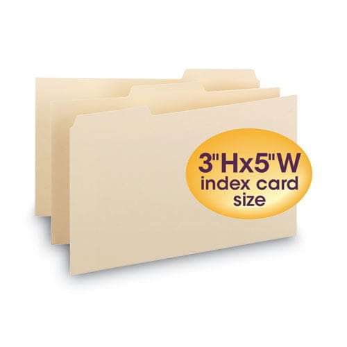 Smead Manila Card Guides 1/3-cut Top Tab Blank 3 X 5 Manila 100/box - Office - Smead™