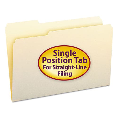 Smead Manila File Folders 1/3-cut Tabs: Left Position Legal Size 0.75 Expansion Manila 100/box - School Supplies - Smead™