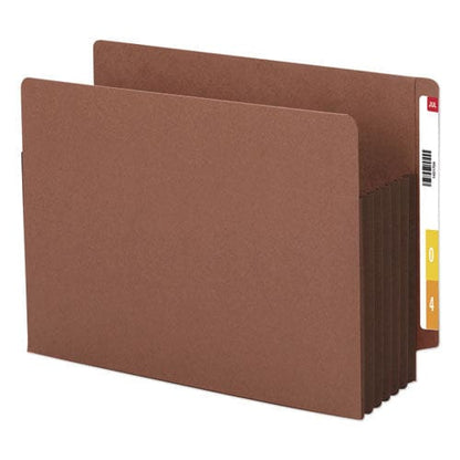 Smead Redrope Drop-front End Tab File Pockets Fully Lined Colored Gussets 5.25 Expansion Letter Size Redrope/brown 10/box - School Supplies