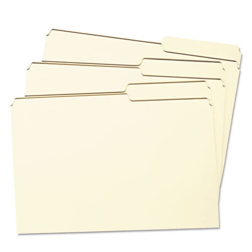 Smead Reinforced Guide Height File Folders 2/5-cut Tabs: Right Position Legal Size 0.75 Expansion Manila 100/box - School Supplies - Smead™