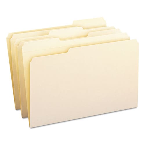 Smead Reinforced Tab Manila File Folders 1/3-cut Tabs: Assorted Legal Size 0.75 Expansion 11-pt Manila 100/box - School Supplies - Smead™
