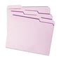 Smead Reinforced Top Tab Colored File Folders 1/3-cut Tabs: Assorted Letter Size 0.75 Expansion Lavender 100/box - School Supplies - Smead™