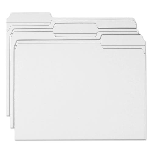 Smead Reinforced Top Tab Colored File Folders 1/3-cut Tabs: Assorted Letter Size 0.75 Expansion White 100/box - School Supplies - Smead™