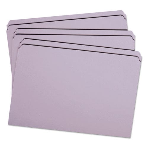 Smead Reinforced Top Tab Colored File Folders Straight Tabs Legal Size 0.75 Expansion Lavender 100/box - School Supplies - Smead™