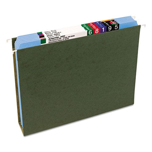 Smead Reinforced Top Tab Colored File Folders Straight Tabs Letter Size 0.75 Expansion Blue 100/box - School Supplies - Smead™