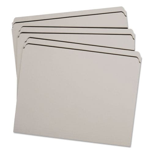 Smead Reinforced Top Tab Colored File Folders Straight Tabs Letter Size 0.75 Expansion Gray 100/box - School Supplies - Smead™