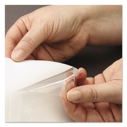 Smead Self-adhesive Poly Pockets Top Load 6.25 X 4.56 Clear 100/box - Office - Smead™