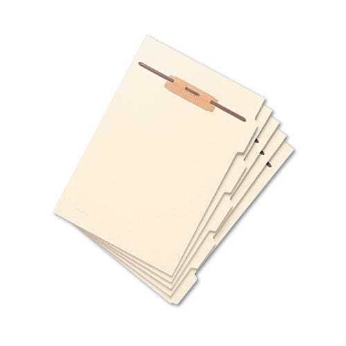 Smead Stackable Folder Dividers With Fasteners Convertible End/top Tab 1 Fastener Letter Size Manila 4 Dividers/set 50 Sets - School