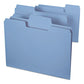 Smead Supertab Colored File Folders 1/3-cut Tabs: Assorted Letter Size 0.75 Expansion 11-pt Stock Blue 100/box - School Supplies - Smead™