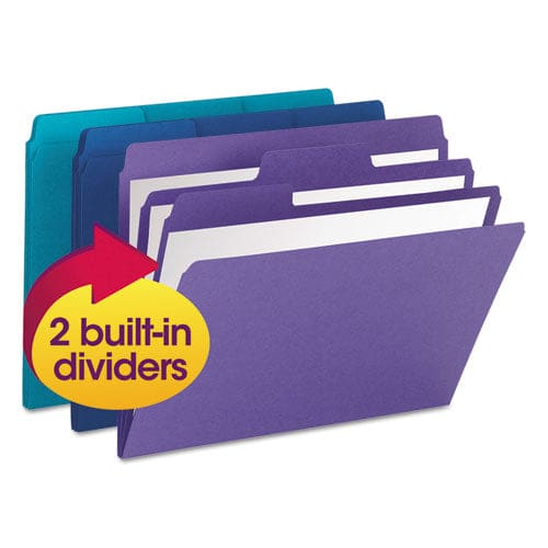 Smead Supertab Organizer Folder 1/3-cut Tabs: Assorted Letter Size 0.75 Expansion Assorted Colors 3/pack - School Supplies - Smead™