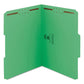 Smead Top Tab Colored Fastener Folders 0.75 Expansion 2 Fasteners Letter Size Green Exterior 50/box - School Supplies - Smead™