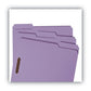 Smead Top Tab Colored Fastener Folders 0.75 Expansion 2 Fasteners Letter Size Lavender Exterior 50/box - School Supplies - Smead™